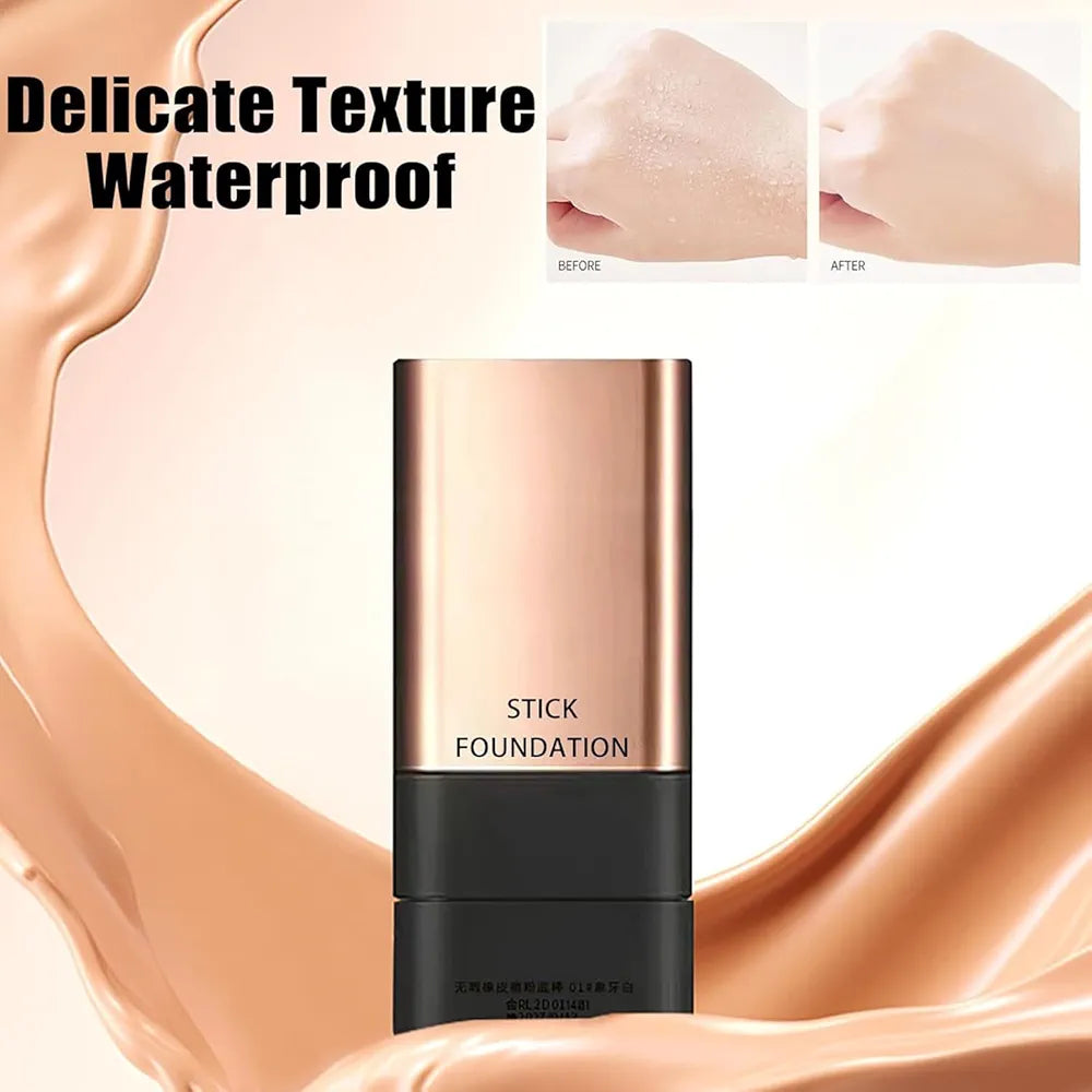 2-in-1 Luxury Stick Foundation with Built-in Brush