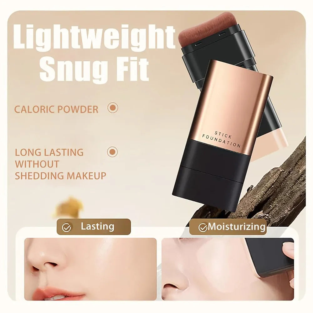 2-in-1 Luxury Stick Foundation with Built-in Brush