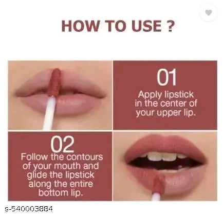 💄 Nalyon™ Liquid Matte Lipstick – Set of 4 Shades