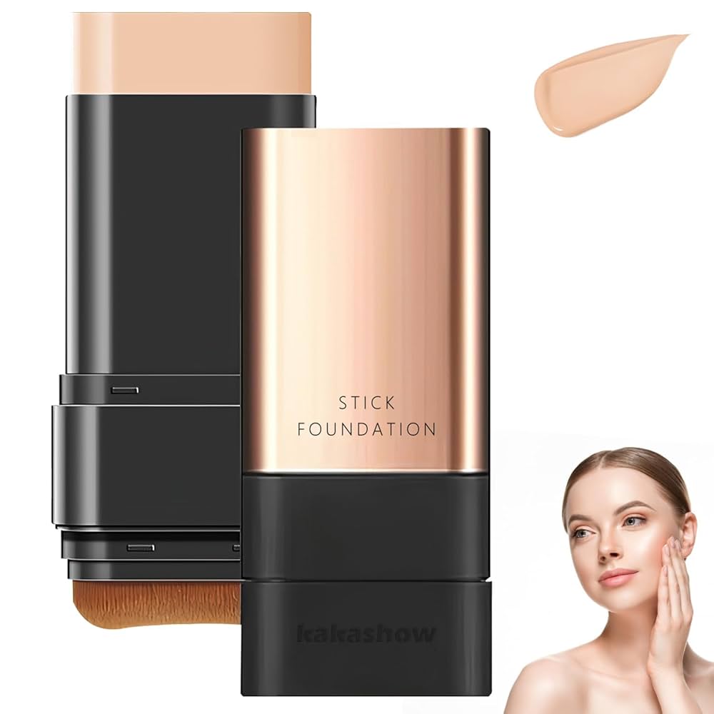 2-in-1 Luxury Stick Foundation with Built-in Brush